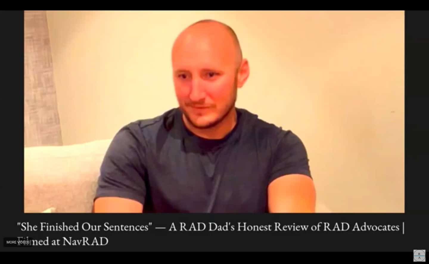 RAD Advocates member Rich speaking about his reactive attachment disorder parenting experience at NavRAD.